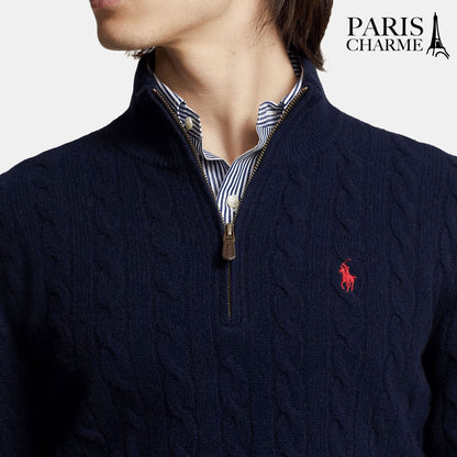 Exclusive Cashmere Sweater with Triple Twist