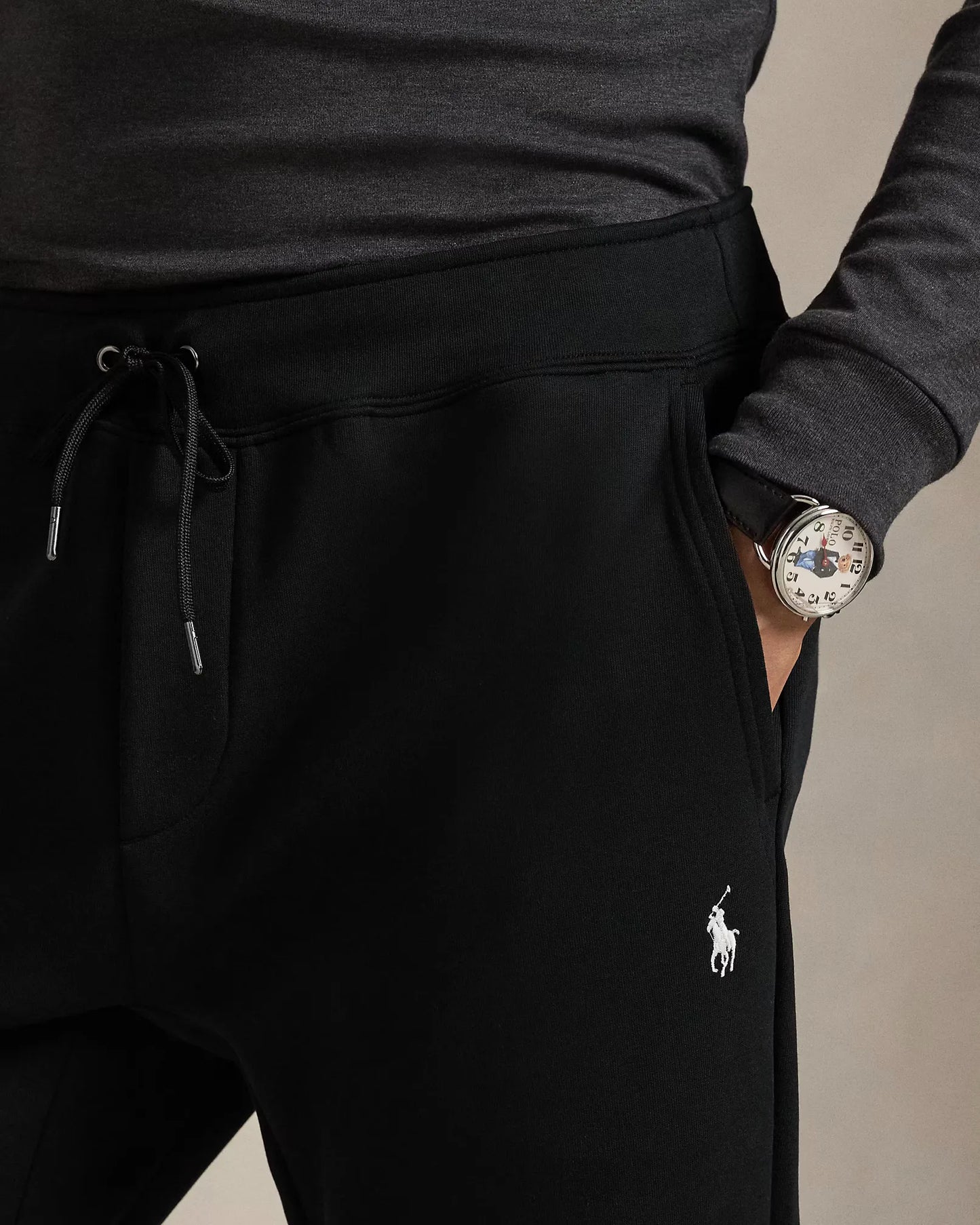 Jogginghose aus Double-Knit mit R&L Akzent