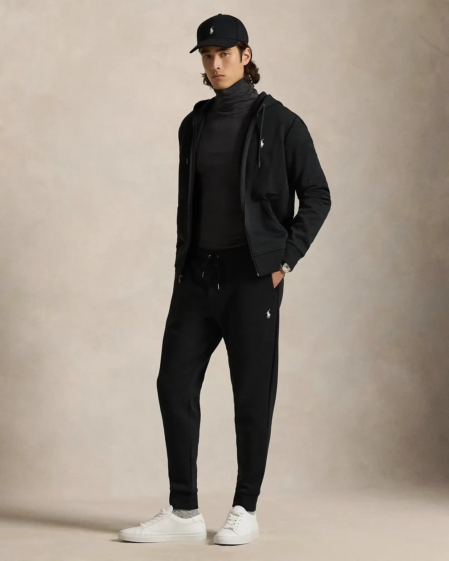 Jogginghose aus Double-Knit mit R&L Akzent