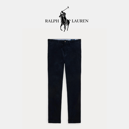 Cordhose aus Stretch-Baumwolle mit geradem Schnitt und R&L Detail