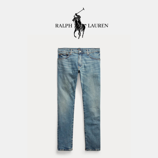 Slim-Fit Jeans mit Stretch und R&L Detail