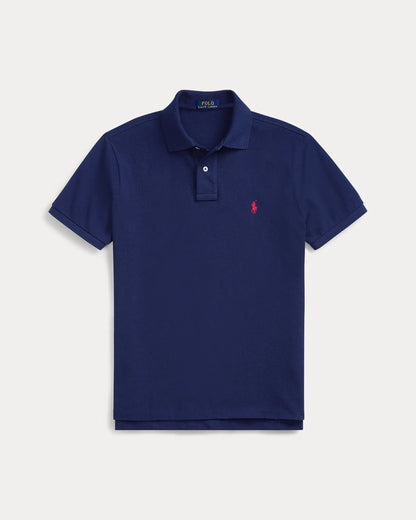 Poloshirt aus atmungsaktivem Baumwoll-Mesh mit R&L Stickdetail