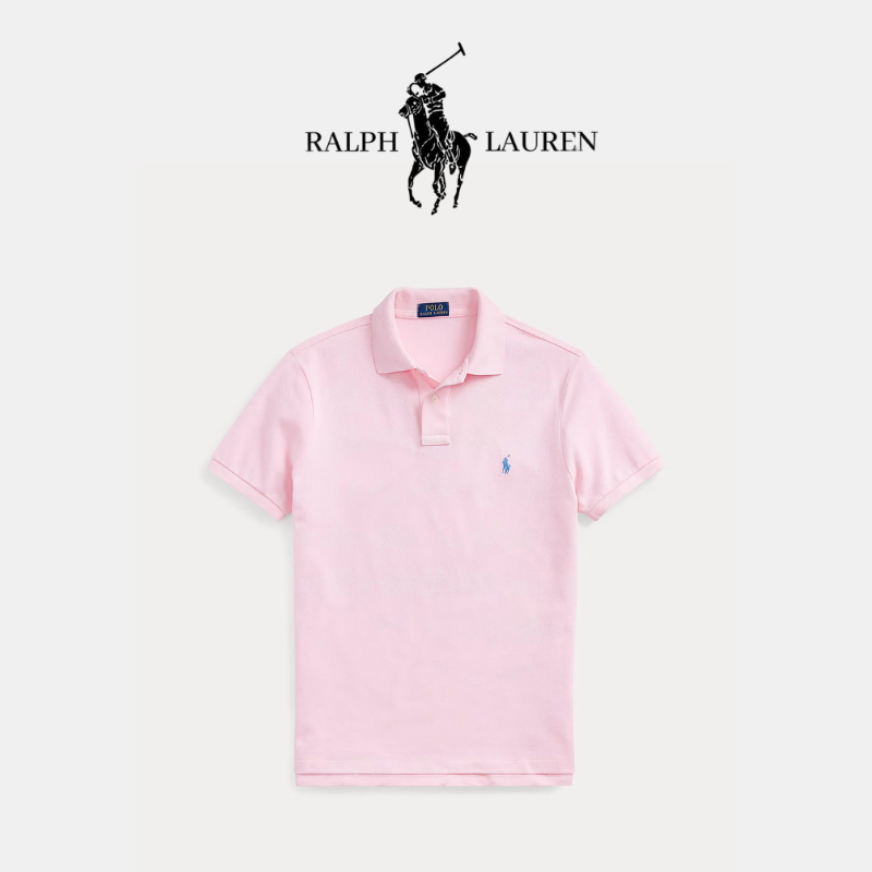 Poloshirt aus atmungsaktivem Baumwoll-Mesh mit R&L Detail