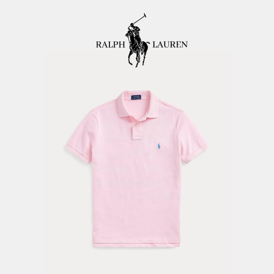 Poloshirt aus atmungsaktivem Baumwoll-Mesh mit R&L Detail