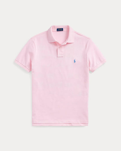 Poloshirt aus atmungsaktivem Baumwoll-Mesh mit R&L Detail