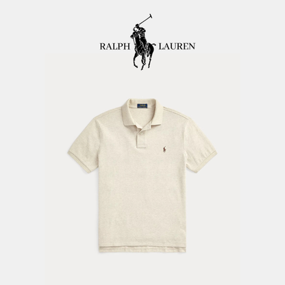 Poloshirt aus atmungsaktivem Baumwoll-Mesh mit R&L Detail