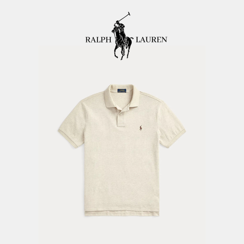 Poloshirt aus atmungsaktivem Baumwoll-Mesh mit R&L Detail