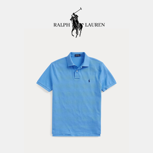 Poloshirt aus atmungsaktivem Baumwoll-Mesh mit R&L Detail