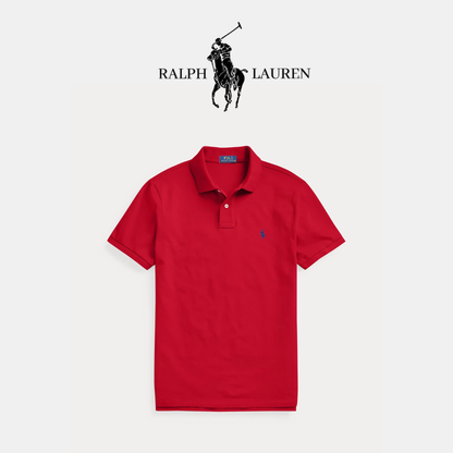 Poloshirt aus atmungsaktivem Baumwoll-Mesh mit R&L Detail