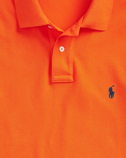 Poloshirt aus atmungsaktivem Baumwoll-Mesh mit R&L Detail