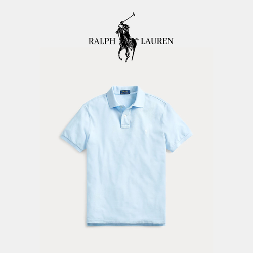 Poloshirt aus atmungsaktivem Baumwoll-Mesh mit R&L Detail