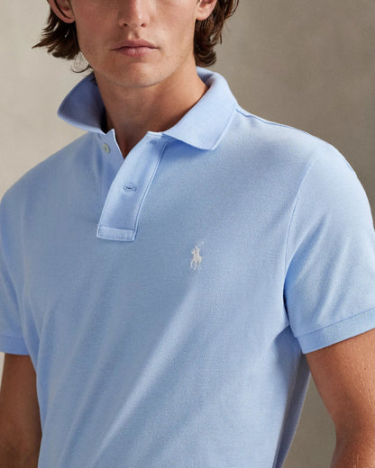 Poloshirt aus atmungsaktivem Baumwoll-Mesh mit R&L Detail