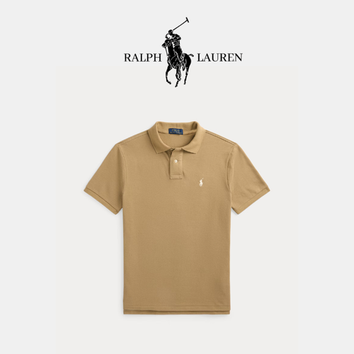 Poloshirt aus atmungsaktivem Baumwoll-Mesh mit R&L Detail