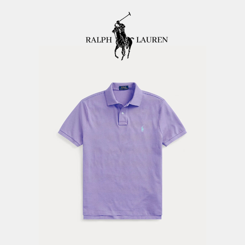 Poloshirt aus atmungsaktivem Baumwoll-Mesh mit R&L Detail
